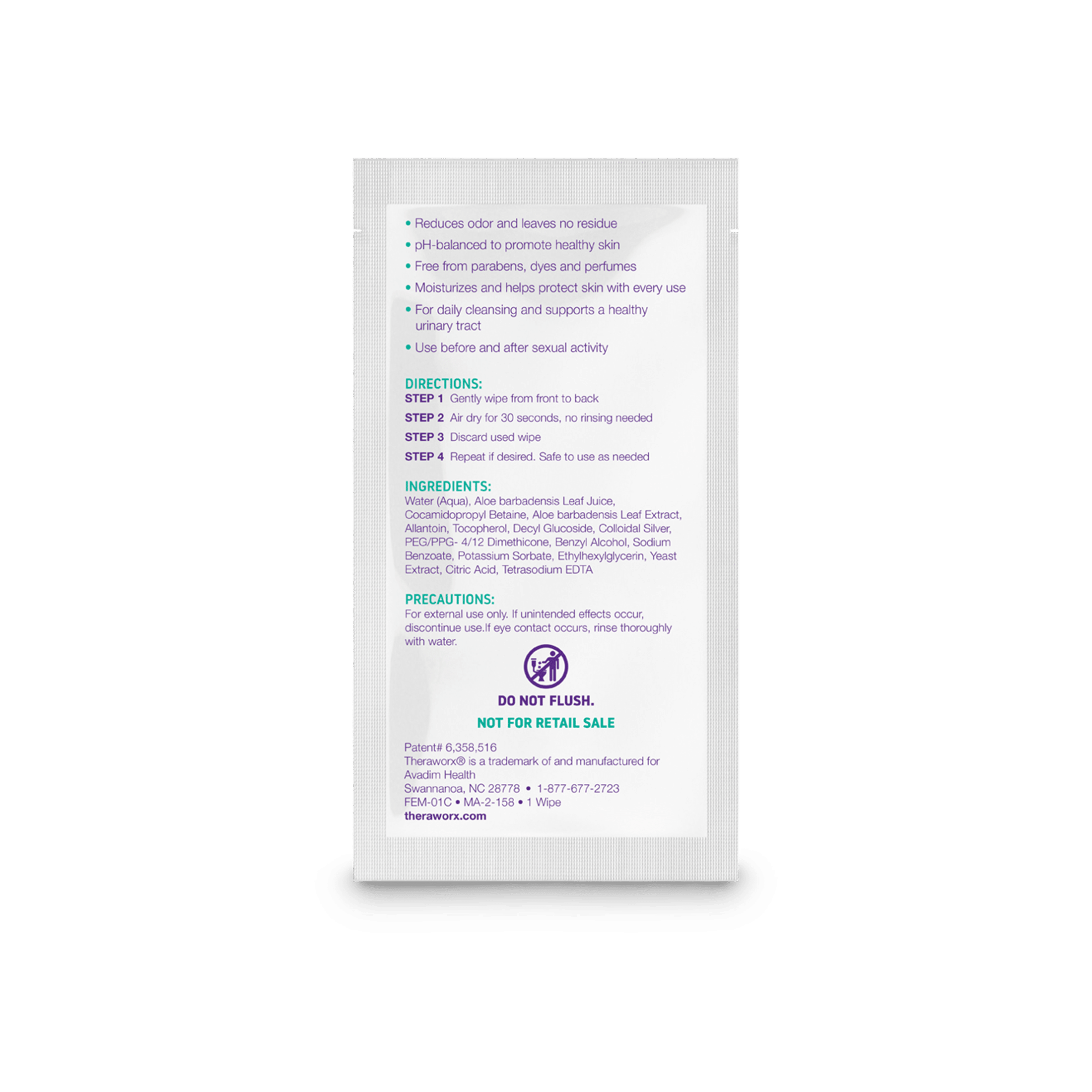 theraworx harmony 15 ct single wipes