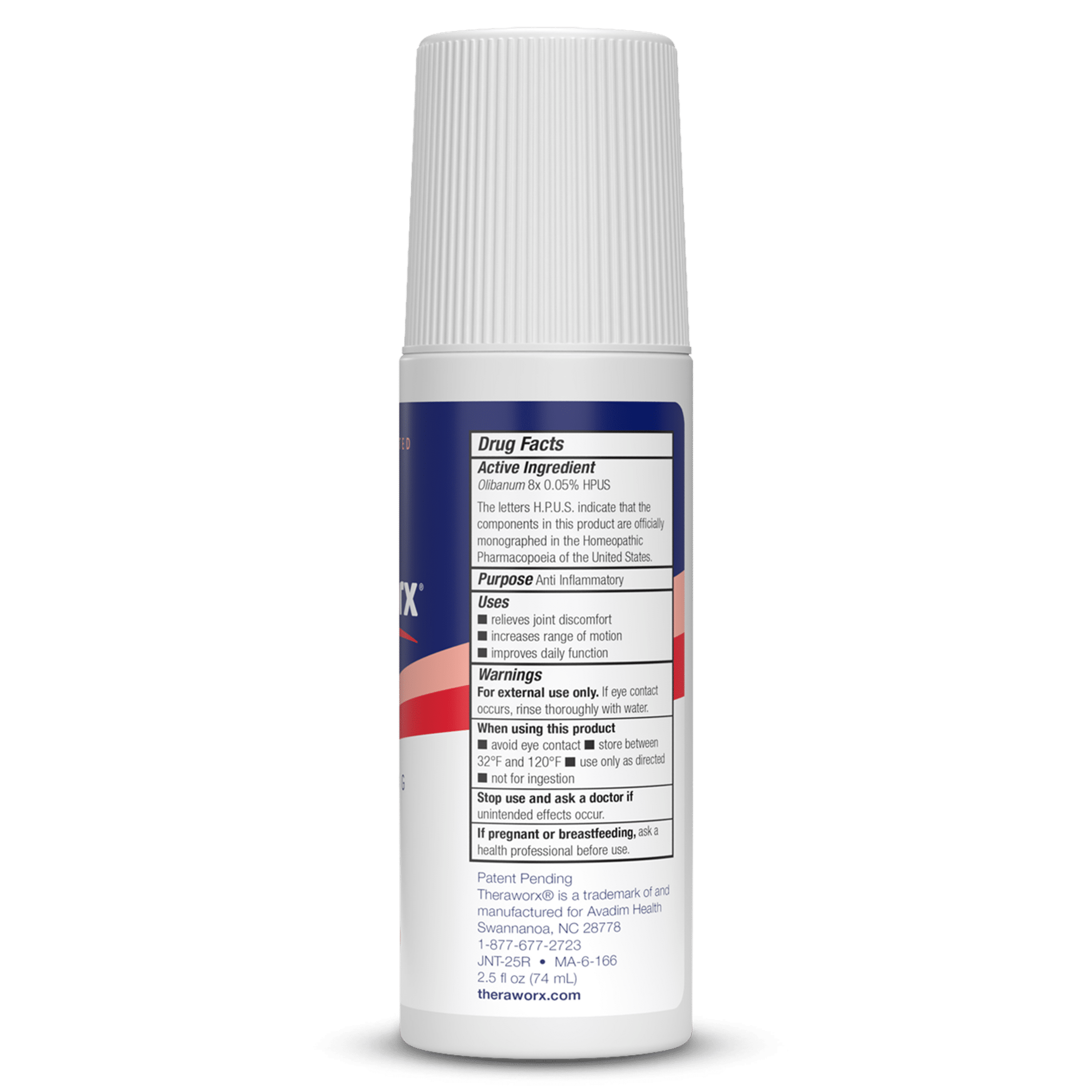 Theraworx Joint Relief Roll-on 2.5 fl oz_ingredients